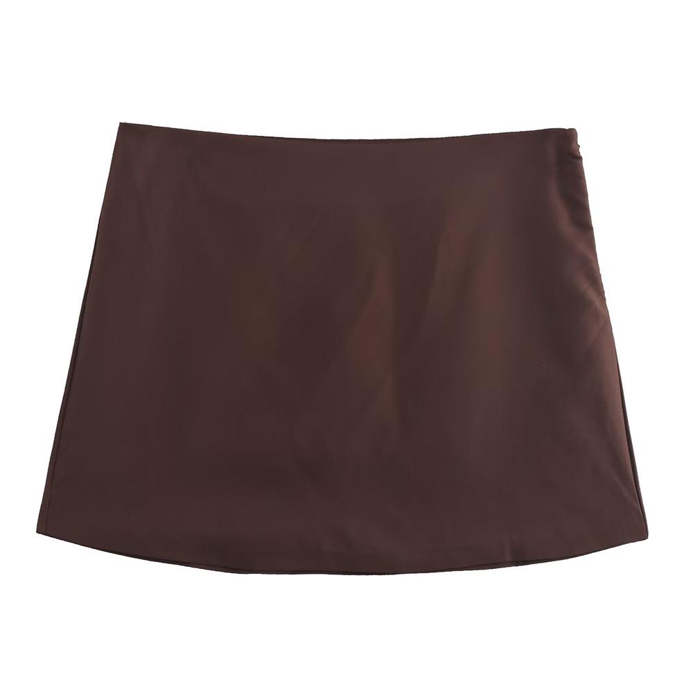 

Женская мода Осень/Зима 2024: Простое пальто-силуэт «баллон» и комплект юбки M кремовый