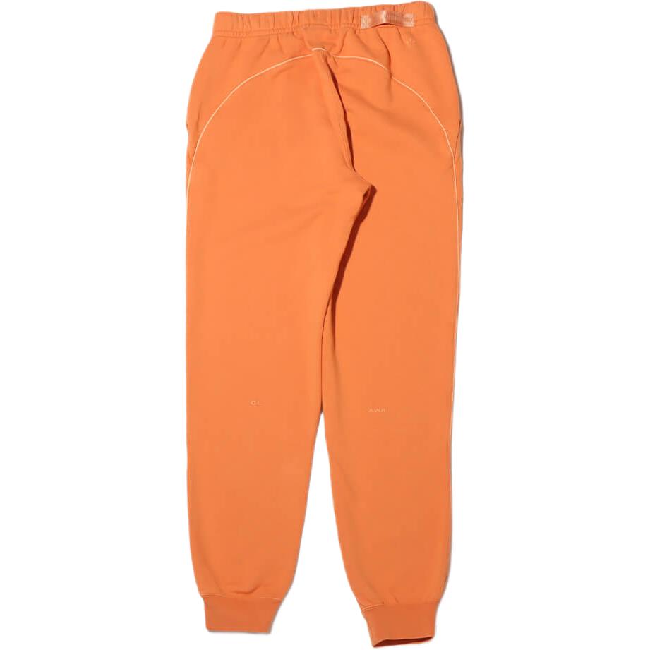 Nike X Nocta Collaboration SS24 Brand Logo Loose Fit Cuffed Solid Color Casual Pants Unisex Bottoms Orange FN7661-808