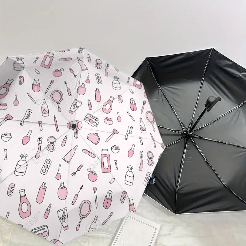 1PC beauty makeup Automatic Open/Close Umbrella with Windproof, 8-Rib Sturdy Canopy, Durable Ribs, Fashionable Design1306A
