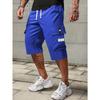 1pc Men's Fashionable and Casual Utility Capri Pants for Summer with Drawstring At the Waist, Large Pockets and Three-quarter Pants