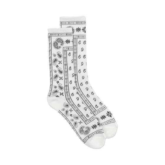 [Wego] Paisley Socks, Gift, Present, Regular Socks, Men s, 25-27cm