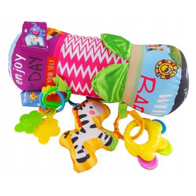 Plush Cylinder Toy Educational for Learning To Crawl Rattles Children