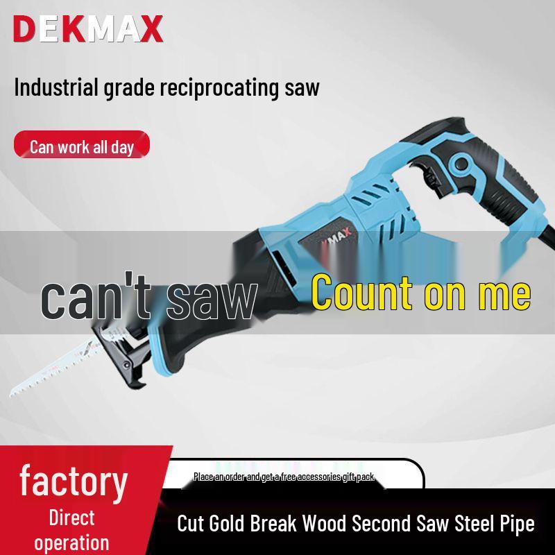 High-Power German Electric Handheld Reciprocating Saw for Cutting Metal & Wood