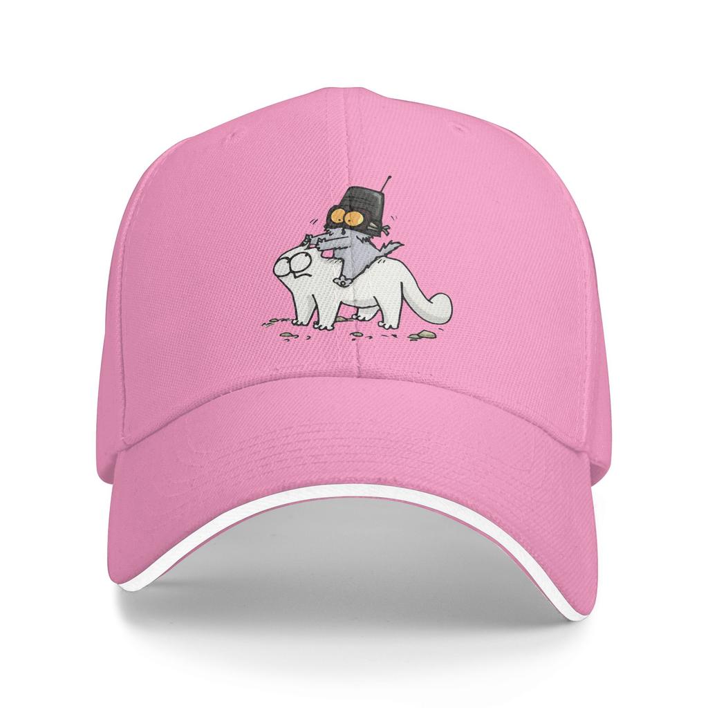 Simons Cat Baseball Cap  y2k Funny Hip Hop Hats Summer Unisex-Teens Kpop Rock Baseball Caps