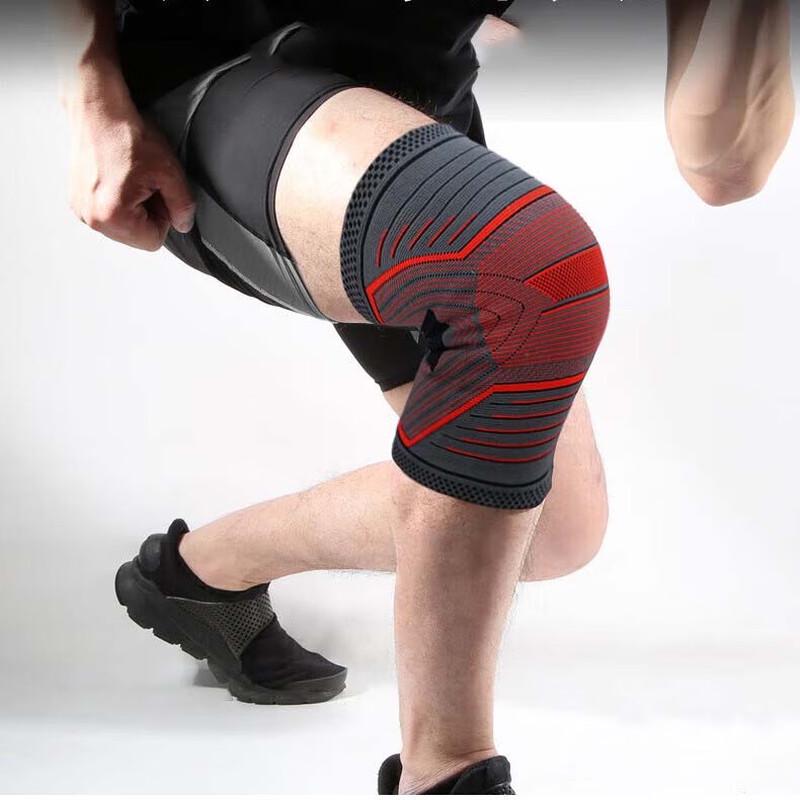 WEZHO Four-Way Stretch Knitted Nylon Knee Support