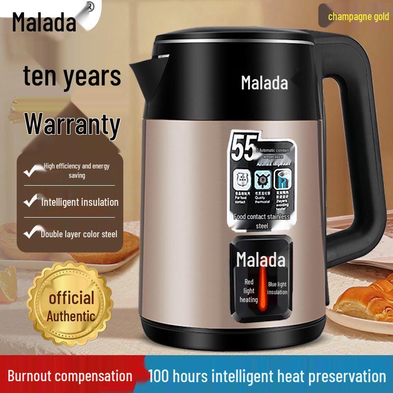 Wanlida Stainless Steel Electric Kettle - Household Heat Preservation Kettle