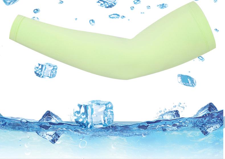 Sun Protection Ice Silk Sleeves: Unisex Summer Driving, Sports, Cycling, and Fishing Sleeves in Solid Colors.