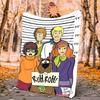 Scooby Doo Flannel Blanket Soft Warm All-Season Throw, Design for Camping, Car Travel, Hiking Sofa, Bed, Office Perfect Gift for Parties