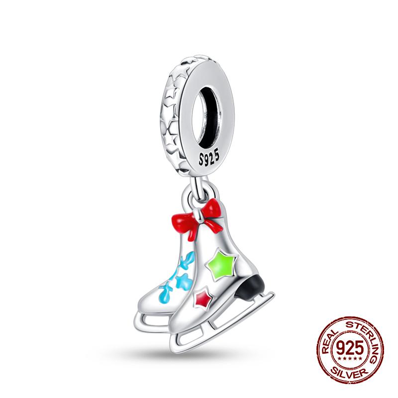 100% 925 Sterling Silver Guitar Musician Painter Doctor Career Charm Bead Fit 925 Original Bracelet DIY Souvenir Jewelry