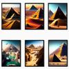 Egyptian Pyramid Temple Sphinx Prints Poster Canvas HD Painting Modern Wall Art Pictures For Living Room Bedroom Home Decoration