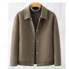 Men's Double-sided Tweed Jacket Thickened Woolen Short Cashmere Jacket Autumn and Winter Casual
