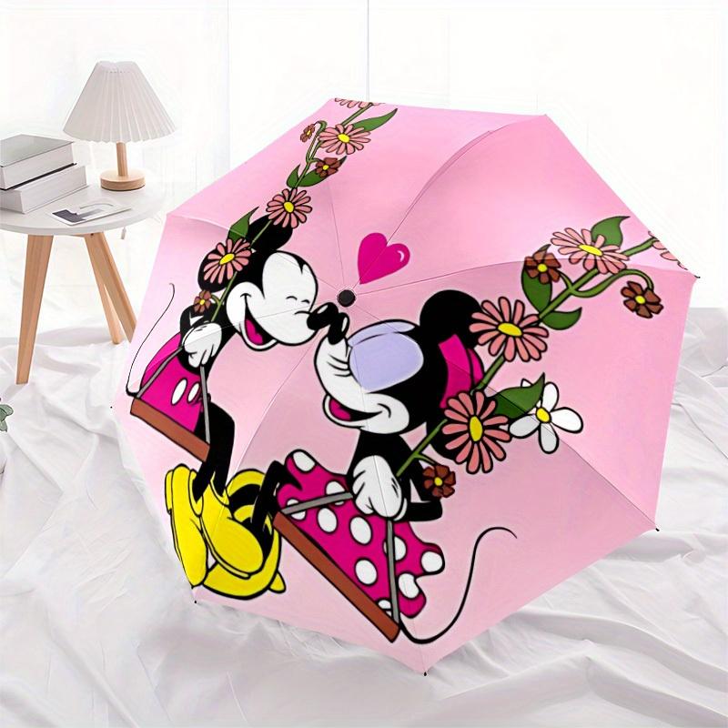 1pc Mickey, Minnie Automatic Umbrella 8-Bone Design Compact Gear for Outdoor Travel,Perfect Gift for Friends' Birthdays yy250809048