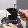 Xiderun Keramik-Kaffeebecher-Set mit Untertasse und Löffel