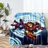 Iron Man Theme Printed Blanket - Perfect for Couch, Bed, Travel & Outdoor Use | Machine Washable, Cozy & Durable.