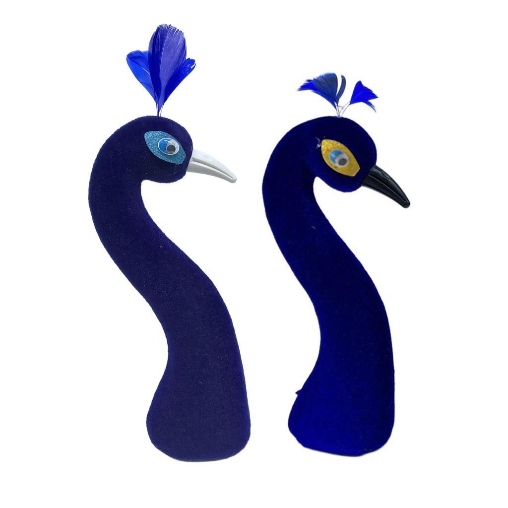 Banquet Flower Basket Peacock Mannequin Head Mold Elegant Dinner Table Centerpiece for Wedding and Home Decoration