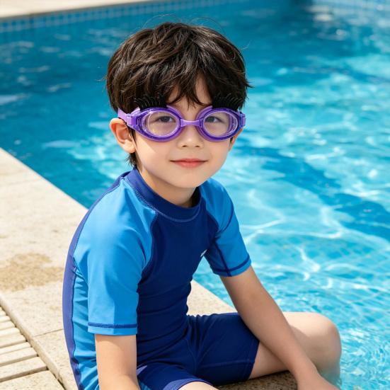 Children's Eyelashes Swimming Goggles Anti-Fog No Leak Swim Goggles Cute Eyeglass for Kids Girls Pool Accessories