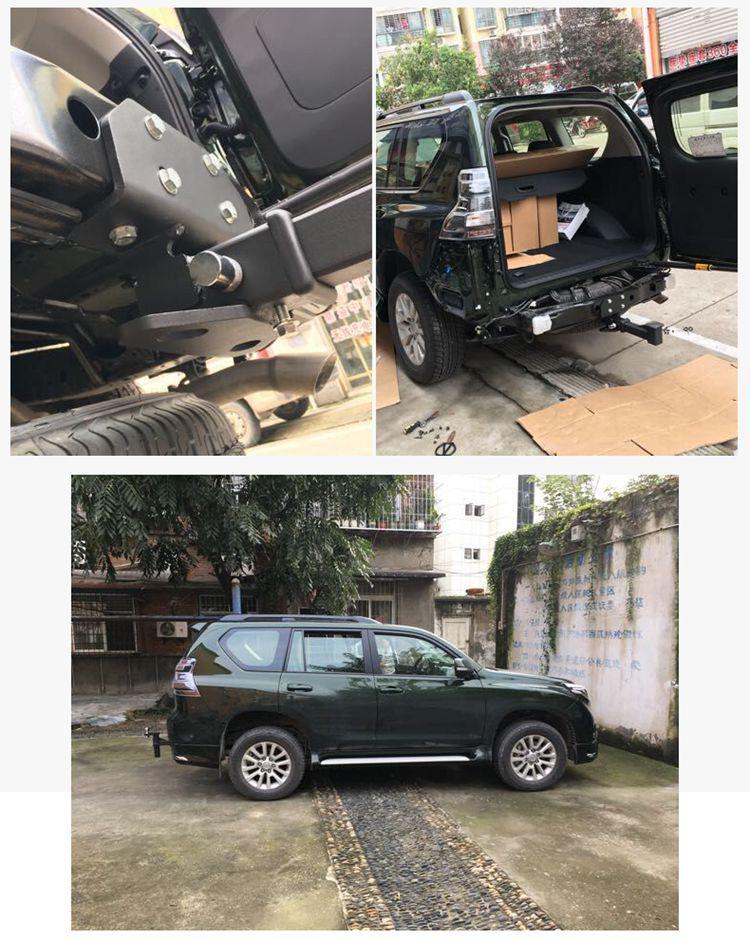 Prado Off-Road Tow Bar with Square Rear Bumper and Anti-Collision Feature