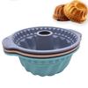 9.5 Inch Silicone Cake Pans, Non-stick Fluted Cake Pan With Sturdy Handle, Cake Baking Molds, Perfect Bakeware For Cake, Gelatin, Bread, Gelatinas