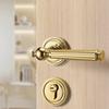 Bedroom Wooden Door Lock, Retro Split American Style Silent Handle Lock