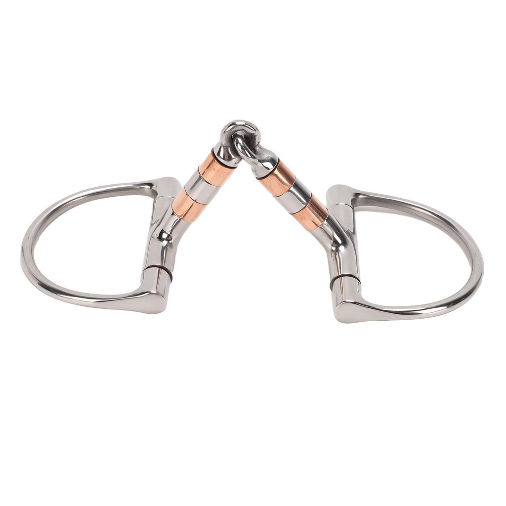 Ring Snaffle Bit Stainless Steel Exquisite Anti Bite Compact Portable Snaffle Horse Bit for Farm