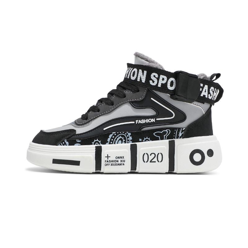 Eltern-Kind Männer Kinder Winter Schnee Stiefel Hightop Warme Baumwolle Turnschuhe Junge Studenten Walking Skateboard Casual Schuhe mit Plüsch