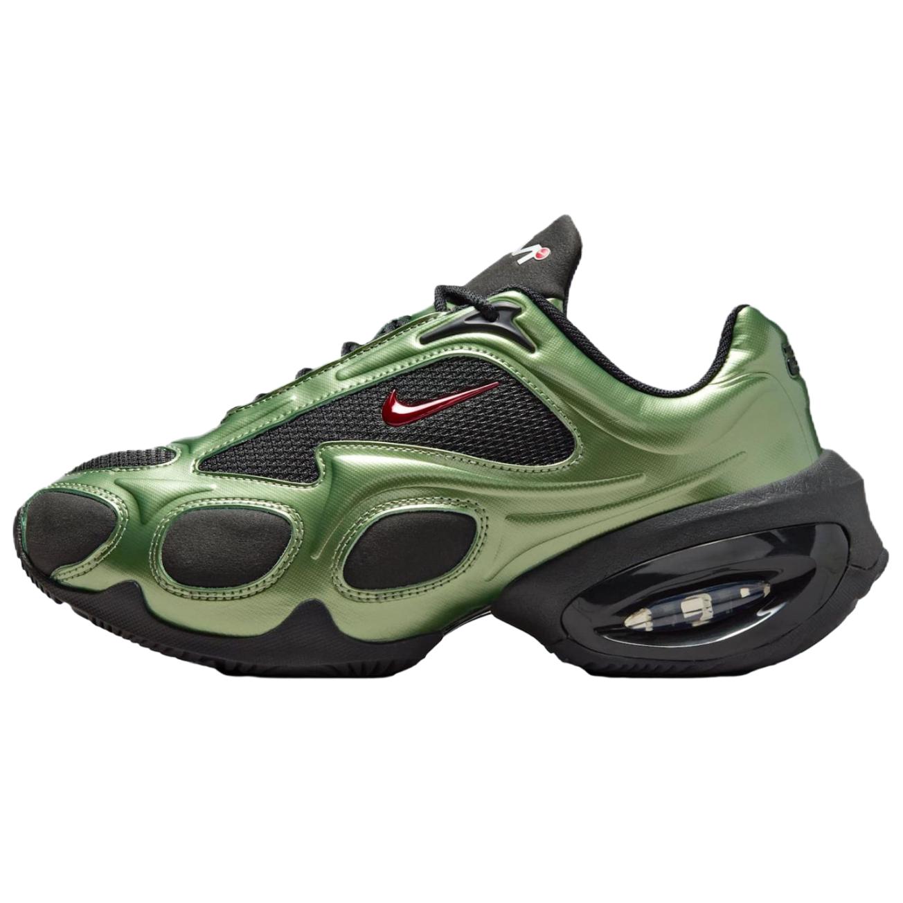 

Nike Air Max Muse Women Black Oil Green Metallic Silver University Red FV1920-004 EU 36.5