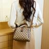 Daily Women's Bag Korean Light Luxury Spring and Summer New Retro Handbag Trendy and Versatile One-Shoulder Crossbody Printed Bucket Bag