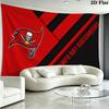 Tampa Bay Buccaneers Logo Wall Tapestry Aesthetic Wall Hanging Printed Fabric Blanket Decorative Tapestries for Bedroom Living Room Home Decor