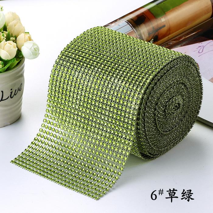 10Yard 4mm Crystal Rhinestones Fabric Elastic Mesh Net Crystal Trim Fabric for Diy Garment Dresses Scarf Mask Material