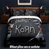 Set Biancheria da Letto Korn Design 1 Copripiumino + 2 Federe Morbido Traspirante Biancheria da Letto per la Casa