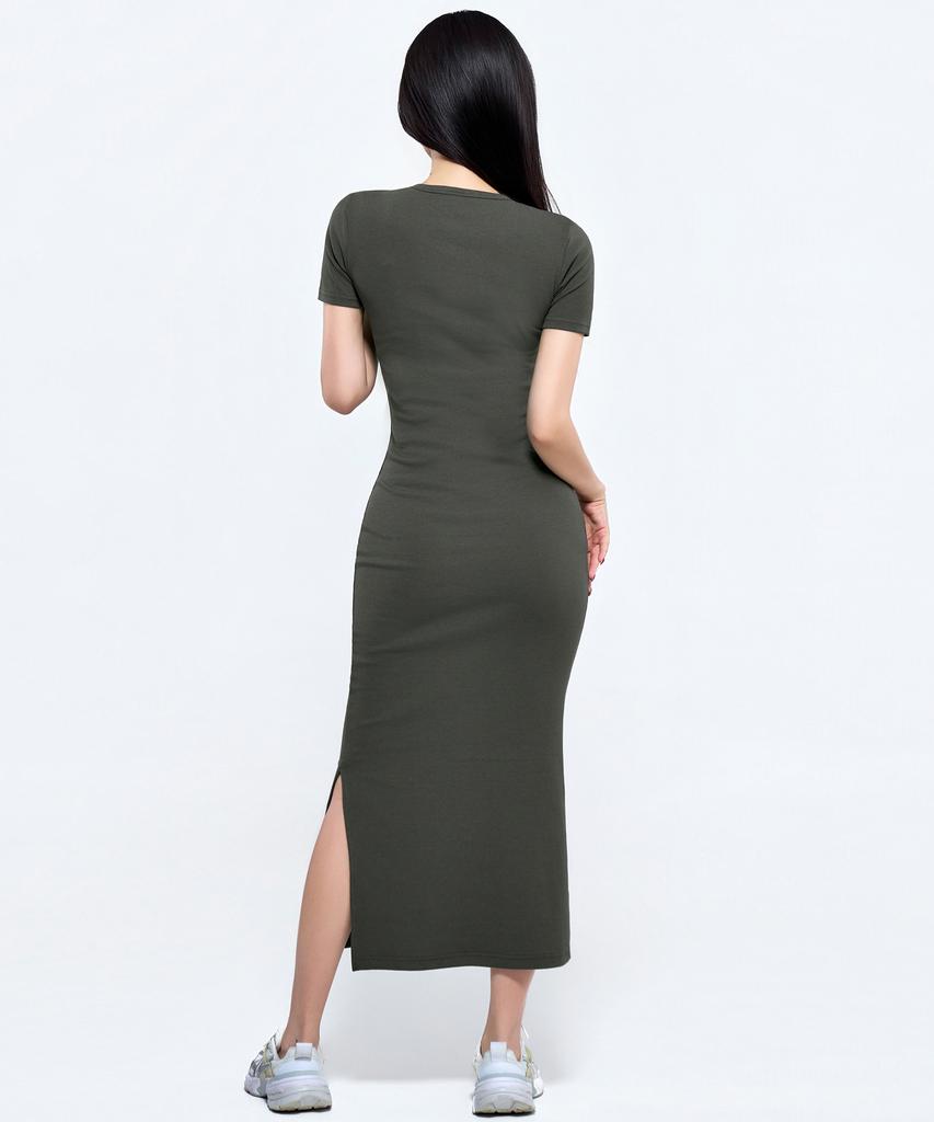 Pijikeolgameoncheu P5087 Short Sleeve Slim Cutout Dress [4 Colors]