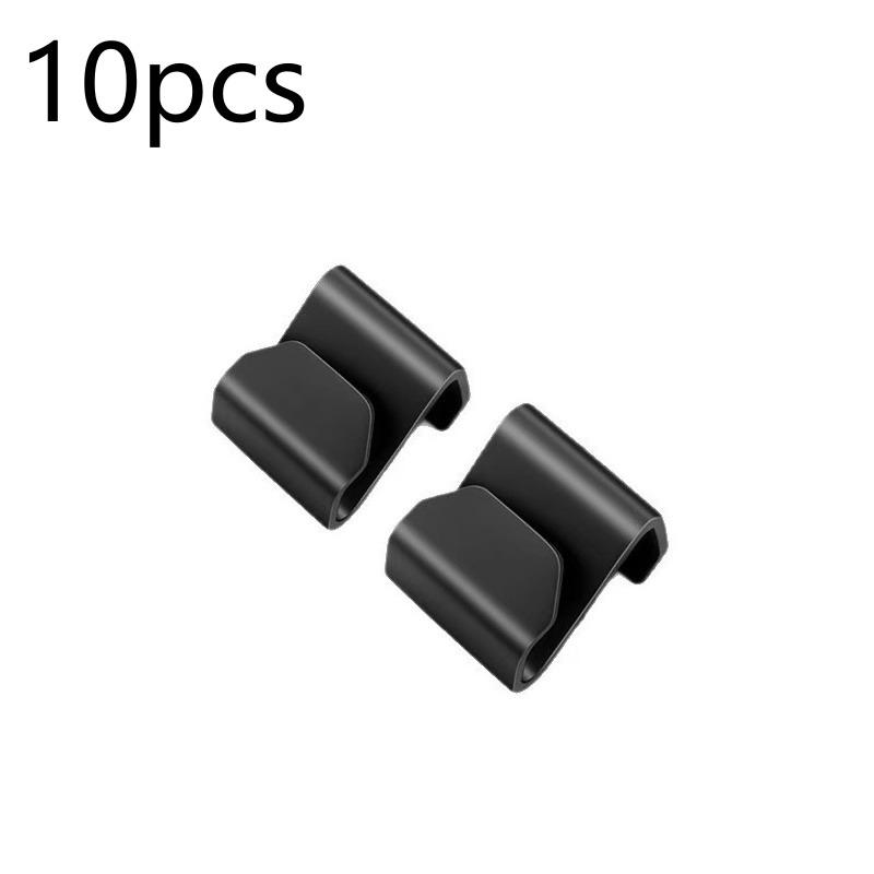 10Pcs Hidden Car Glove Box Hooks Plastic Hanger For Passenger Side Storage Universal Auto Interior Organizer Clips