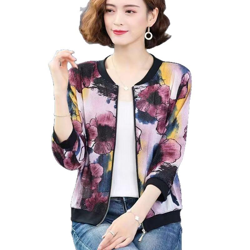 Mom's Stylish Spring/Summer Short Cardigan - Middle-Aged Women's Lightweight Fashion Outerwear