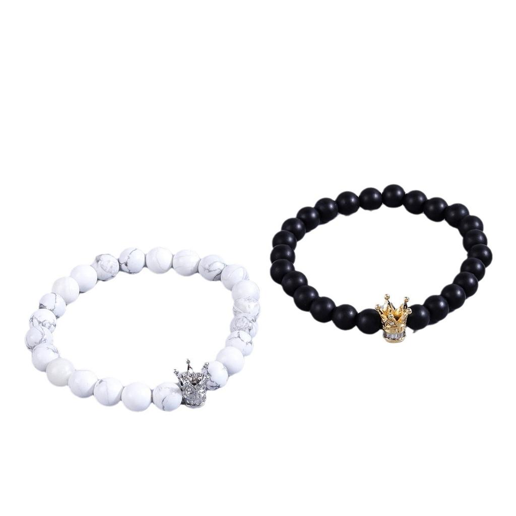 Fashion trend bracelet personalized beaded unisex bracelet inlaid zircon versatile bracelet couple hand jewelry