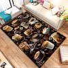 Coffee Art and Beans Collage Pattern Patterned carpet, non slip mat suitable for living room and bedroom sofas