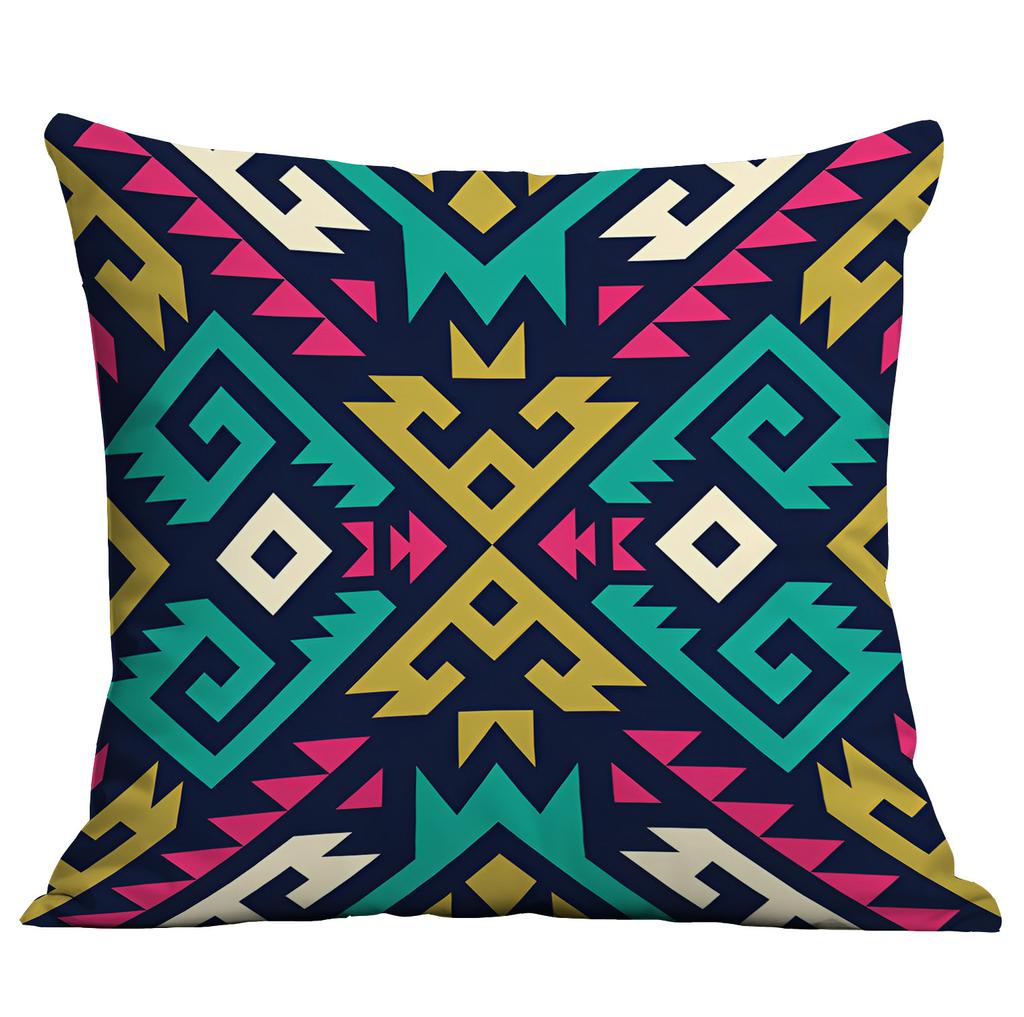 Bohemian Ethnic Style Pillow Cover Living Room Sofa Cushion Hotel Teahouse Pillow Cushion Cover Premium Durable