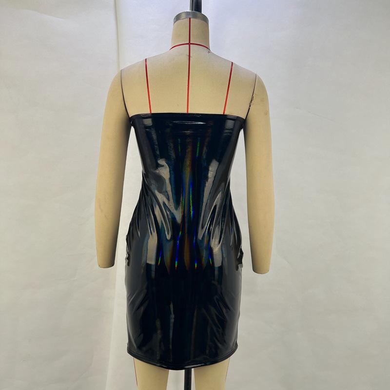 

Женское яркое повседневное платье с топом и лифом на груди L чёрный