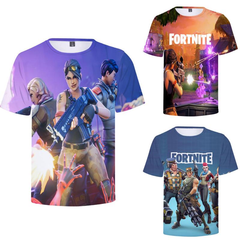 Fortnite T Shirt For Teens With 3d Print Summer Breathable Cotton Tee