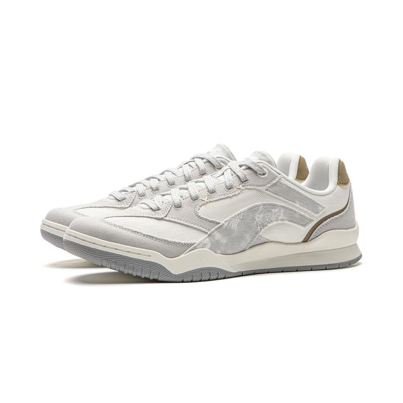 Li Ning Mondweiß Retro Sommer Atmungsaktiv Leicht Stoßdämpfung Klassisch Mode Sport Lifestyle Niedrige Schnürschuhe Herren Sneaker AGCW049-1