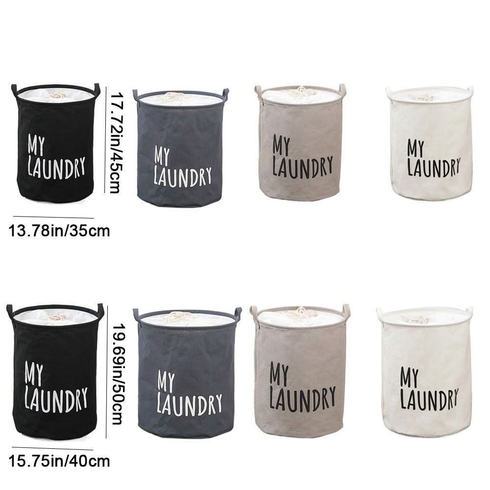 Foldable Drawstring Laundry Basket Waterproof Quilt Storage Bags Clothes Storage Basket  for Home