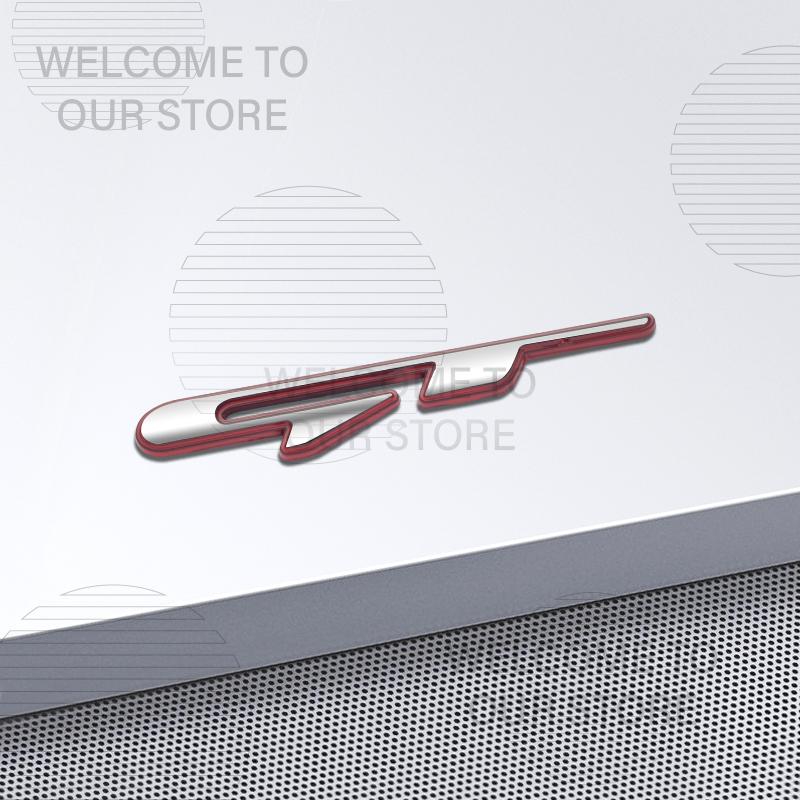 Car Decor Metal GT Line Lettering Front Grille Emblem 3D Sticker For Kia Kona Stonic Sorento Optima K5 Morning Rear Trunk Decals