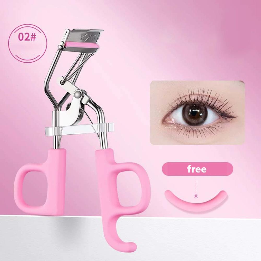 

Rock Sweet Портативный Завиватель для Ресниц из Нержавеющей Стали Долговечный Удобный Захват Завиватель для Ресниц с Бесплатными Подушечками для Замены