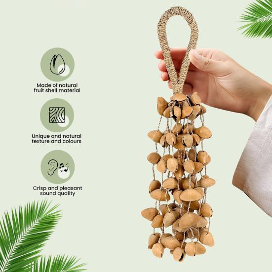 Cacho Seeds Rattle Bracelet Anklet African Shaker Nut Shell Bracelet Natural Percussion Musical Instruments