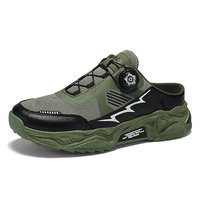 

Large size summer new men s sports shoes fitness exercise outdoor breathable rotating button mesh running shoes 46