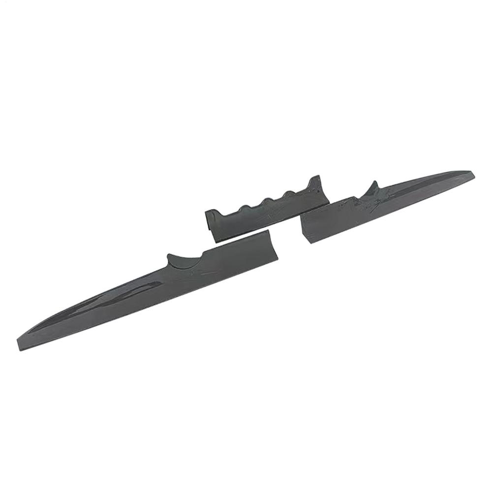 Racing Car Rear Trunk Spoiler Wing Carbon Fiber Black Rear Bumper Spoiler Lip Folding Car Tail Wings Fixed Wind Spoiler