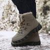 Men's Velvet Thickened Non-slip Large Size Waterproof Winter Warm Northeast High-top Short Boots Cotton Shoes Snow Boots