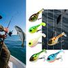 1Pc 60mm 9.7g Soft Lure Balloon Fish Lure Bait for All Fish Artificial Bait with Worm Barbed Hook Seawater Fishing Tackle