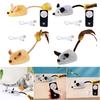 Interactive Cat Toy Electronic Mouse Moving Cat Toys Moving Cat Mouse Toy for Kitten Indoor/Outdoor Exercise