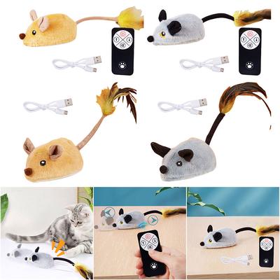 Interactive Cat Toy Electronic Mouse Moving Cat Toys Moving Cat Mouse Toy for Kitten Indoor/Outdoor Exercise