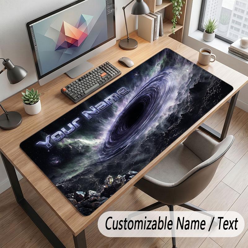 Abstract Personalized Theme Customized Mouse Pad Personalized Print Name Text Desk Mat For Home Office Table Decor